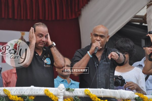 Vinod Kambli at the Dahi Handi Celebration in Mumbai