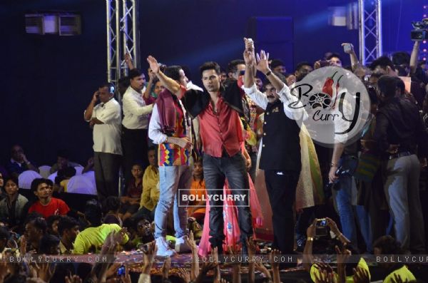 Varun Dhawan was seen at the Dahi Handi Celebration in Mumbai