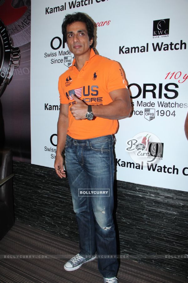Sonu Sood poses for the media at KWC Luxurio