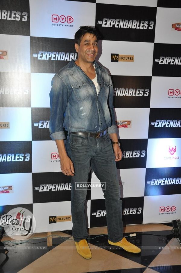 Rajat Bedi poses for the media at the Premier of The Expendables 3