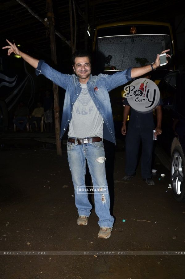 Sanjay Kapoor poses for the media at the Launch of Movie 'Tevar'