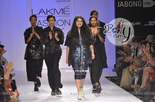 Ragini Ahuja showcases her collection, Ikia at the Lakme Fashion Week Winter/ Festive 2014 Day 4