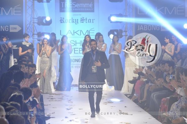 Rocky Star showcases his collection at the Lakme Fashion Week Winter/ Festive 2014 Day 4
