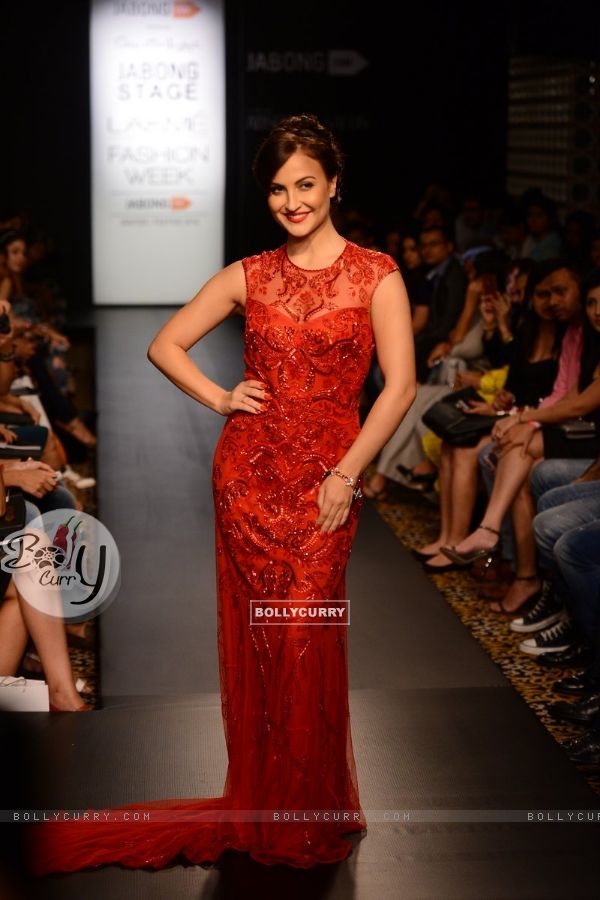 Elli Avram walks the ramp for Miss Selfridge at the Lakme Fashion Week Winter/ Festive 2014 Day 5