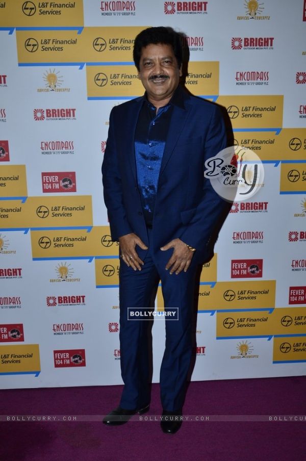 Udit Narayan poses for the media at Shaan's Live Concert