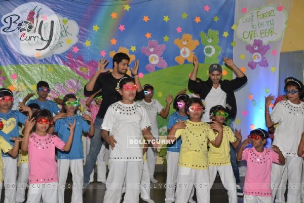 Varun Dhawan and Sidharth Malhotra shake a leg with kids at Ashray Ngo