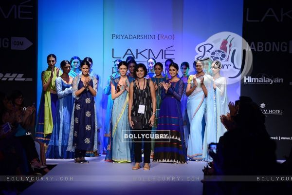 Priyadarshini Rao showcases her collection at the Lakme Fashion Week Winter/ Festive 2014 Day 6