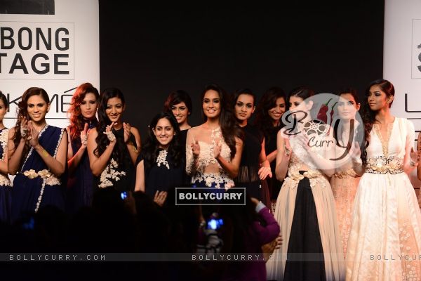 Ridhi Mehra showcases her collection at the Lakme Fashion Week Winter/ Festive 2014 Day 6