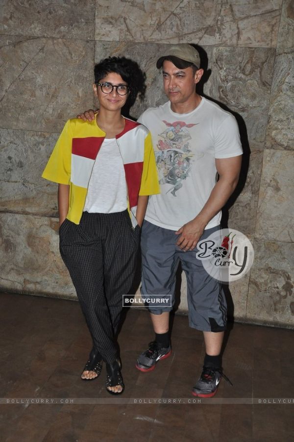 Kiran Rao and Aamir Khan were seen at the Special Screening of Mardaani (334077)