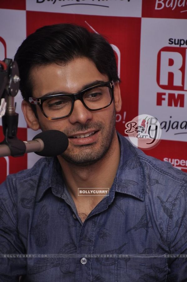 Fawad Khan snapped at the Promotions of Khoobsurat on 93.5 Red FM