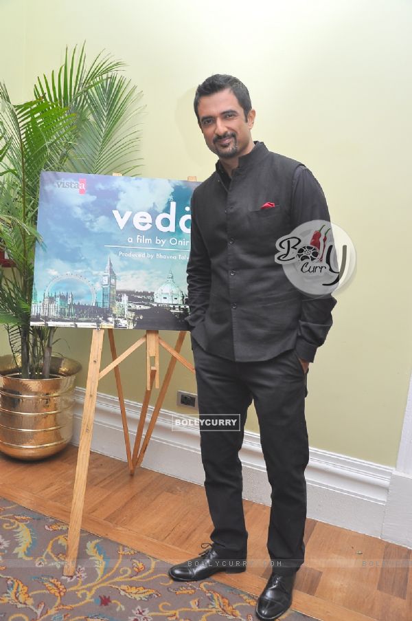 Sanjay Suri poses for the camera at the Mahurat of the Movie 'Veda'
