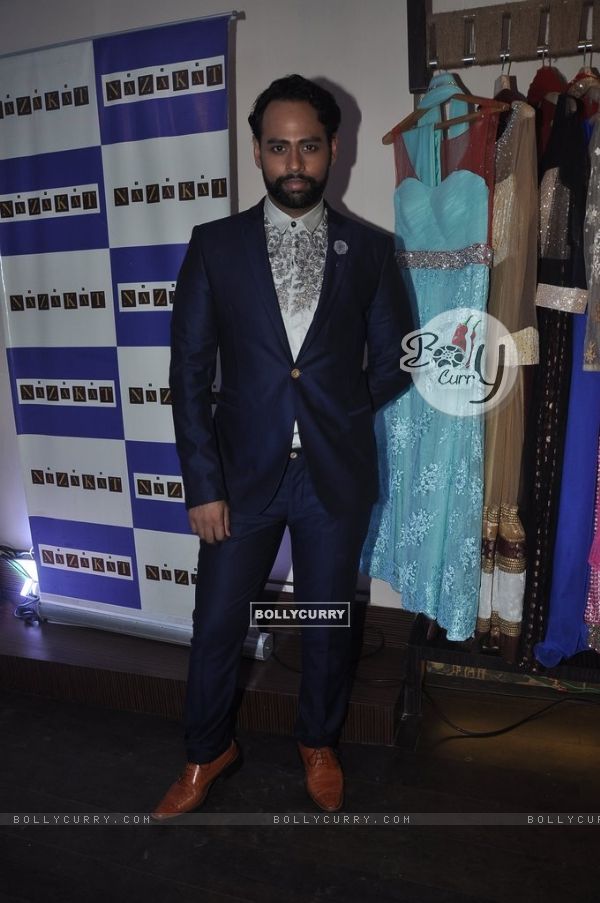 VJ Andy poses for the media at the Launch of Winter Festive Collection at Nazakat Store