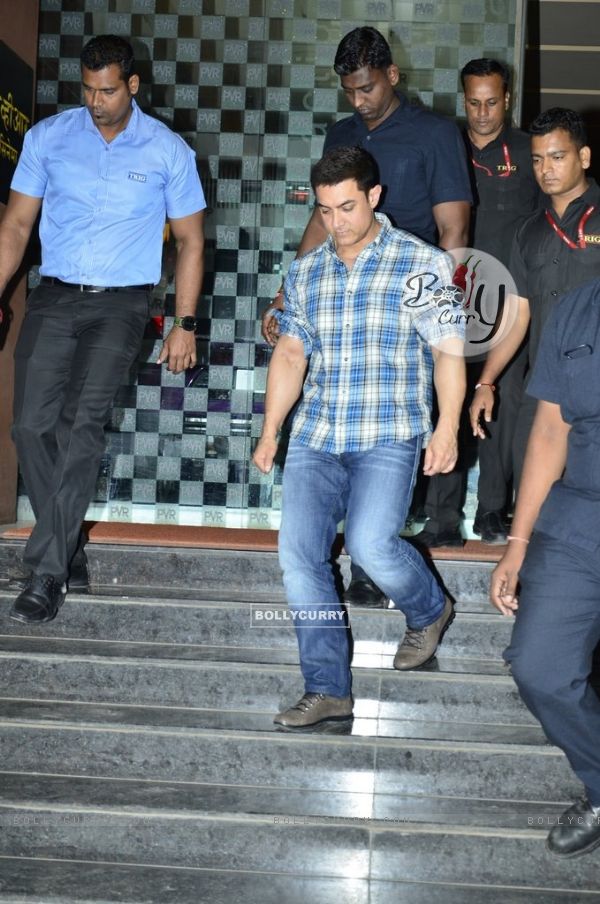Aamir Khan was snapped at the Launch of Satyamev Jayate Season 3