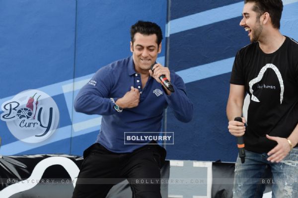 Salman Khan performs at the Music Launch of Dr. Cabbie in Canada