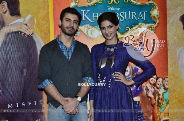 Sonam Kapoor and Fawad Khan at the Promotions of Khoobsurat (335138)