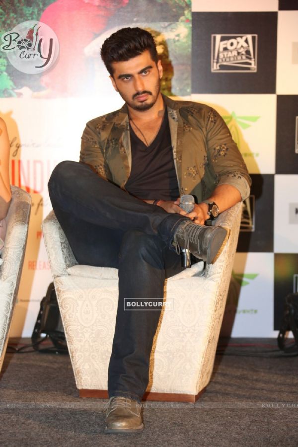 Arjun Kapoor was snapped at the Press Meet of Finding Fanny in Hyderabad (335489)