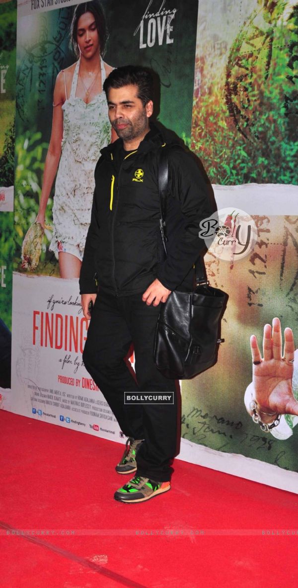 Karan Johar poses for the media at the Special Screening of Finding Fanny (335522)