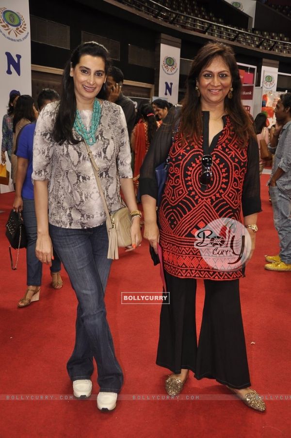 Mana Shetty with a friend at Design One Exhibition by Sahachari Foundation