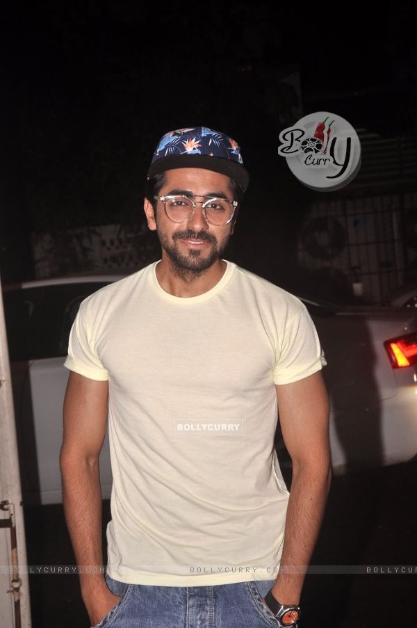 Ayushmann Khurrana poses for the media at the Screening of Finding Fanny