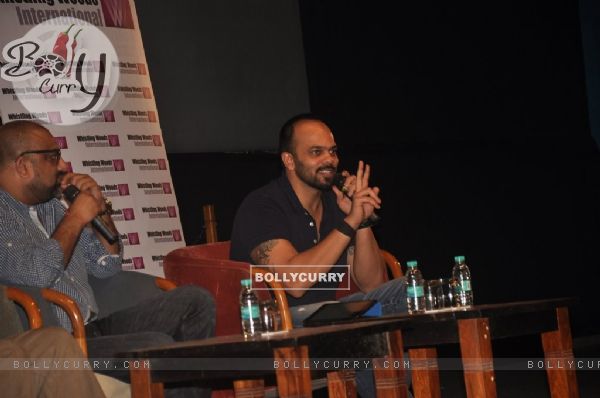 Rohit Shetty interacts with the students in Masterclass at Whistling Woods