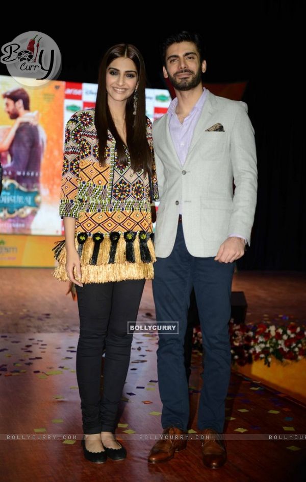 Sonam Kapoor and Fawad Khan Promote Khoobsurat in Delhi