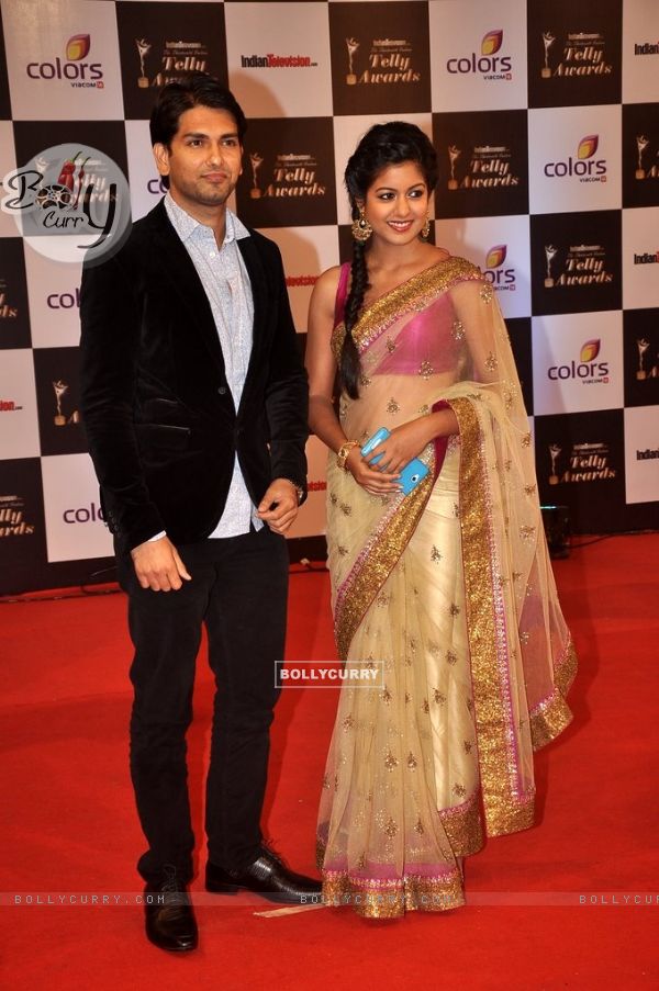 Rahul Sharma and Ishita Dutta was seen at the Indian Telly Awards
