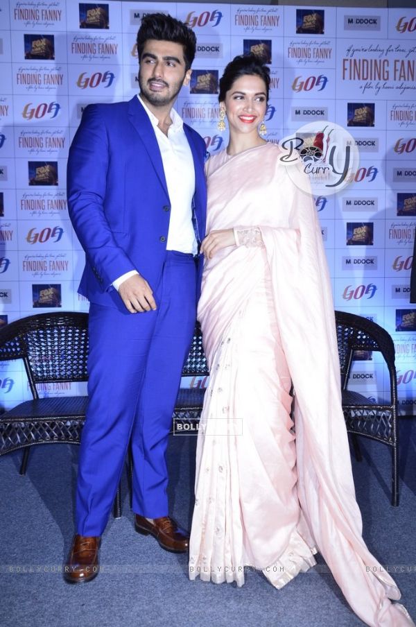 Arjun Kapoor and Deepika Padukone at the Finding Fanny Goa Tourism Event