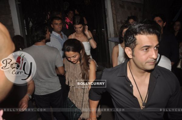 Amrita Arora was snapped coming out from Nido