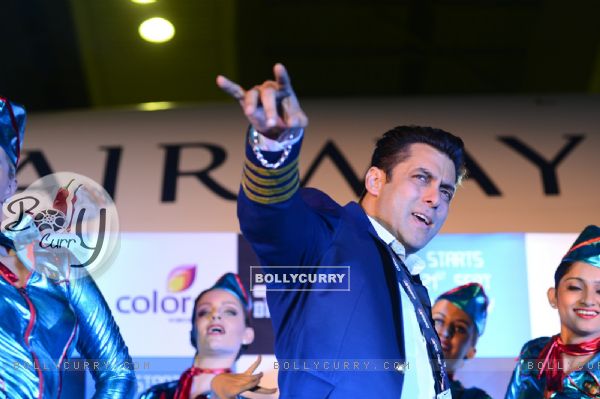 Salman Khan performs at the Launch of Bigg Boss 8