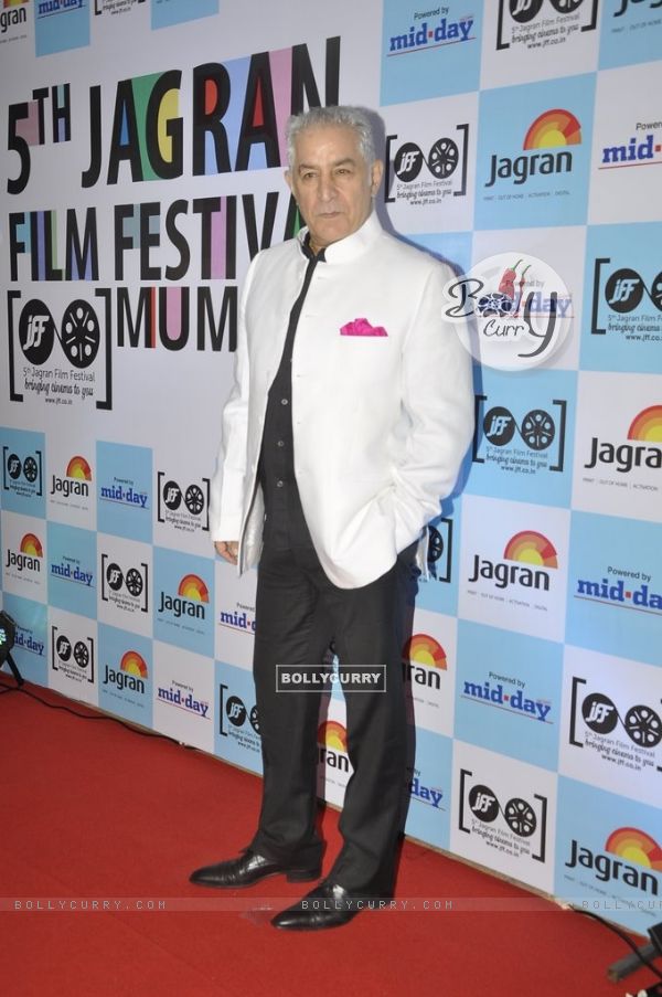 Dalip Tahil poses for the media at 5th Jagran Film Festival Mumbai