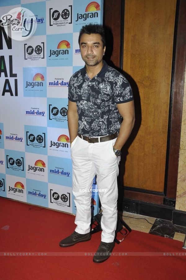 Ajaz Khan poses for the media at 5th Jagran Film Festival Mumbai