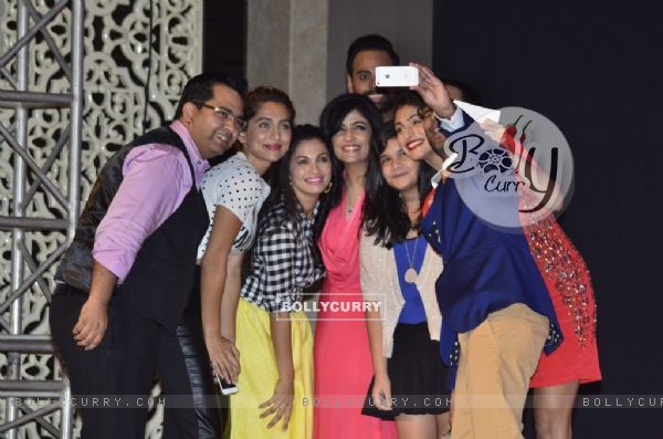 Celebs click a selfie at the Launch of 'Fame Fashion Network'