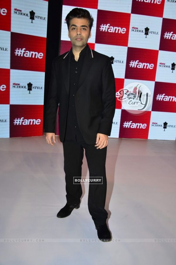 Karan Johar poses for the media at the Launch of 'Fame Fashion Network'