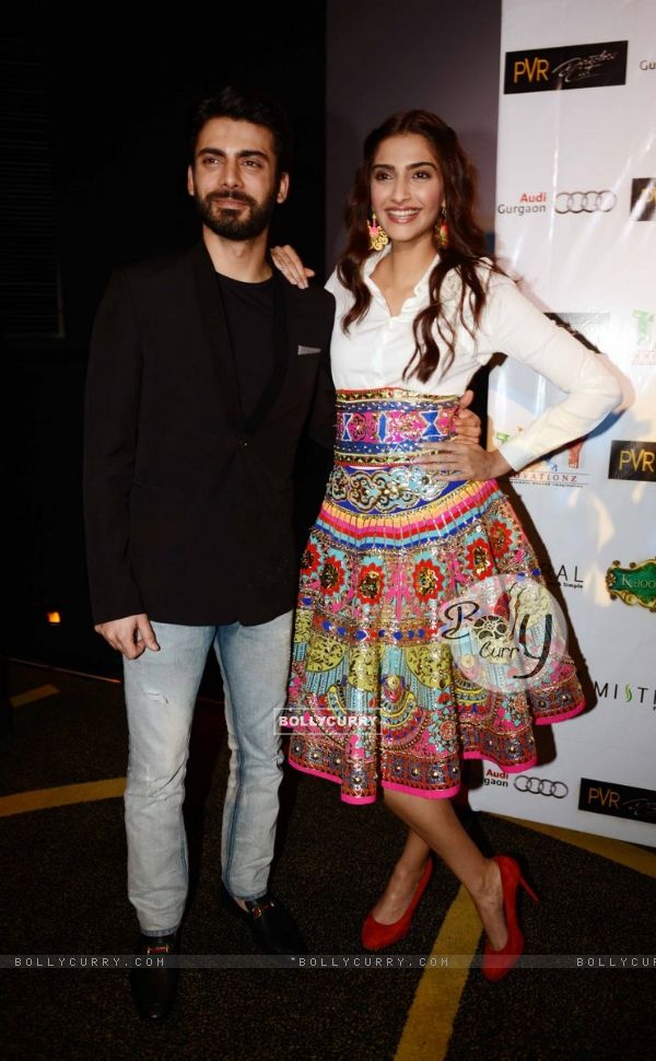 Sonam Kapoor and Fawad Khan at the Promotions of Khoobsurat (337319)