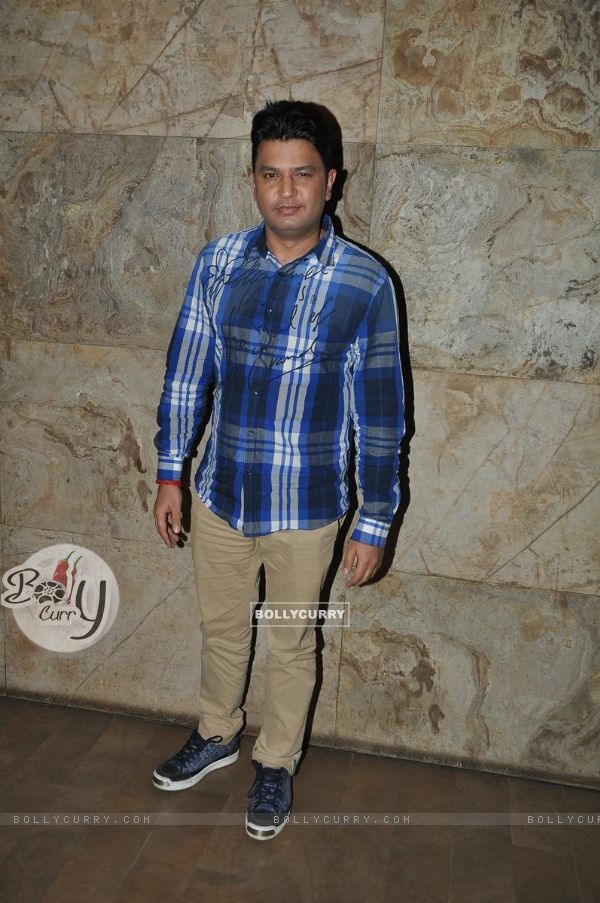 Bhushan Kumar poses for the media at the Special Screening of Khoobsurat