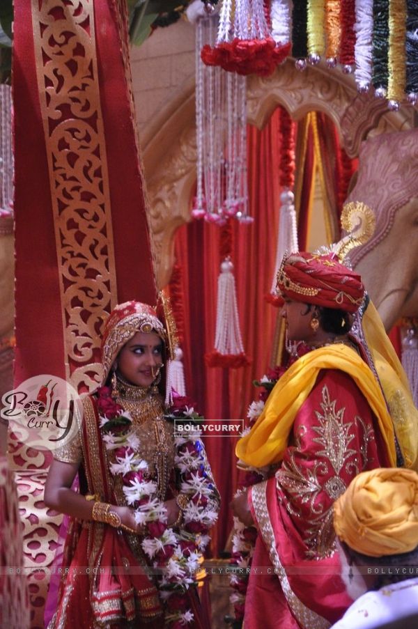 Kunwar Pratap and Ajabde at their Royal Rajputana Wedding