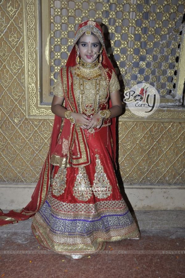 Roshni Walia as Ajabde poses for the camera at her Royal Rajputana Wedding