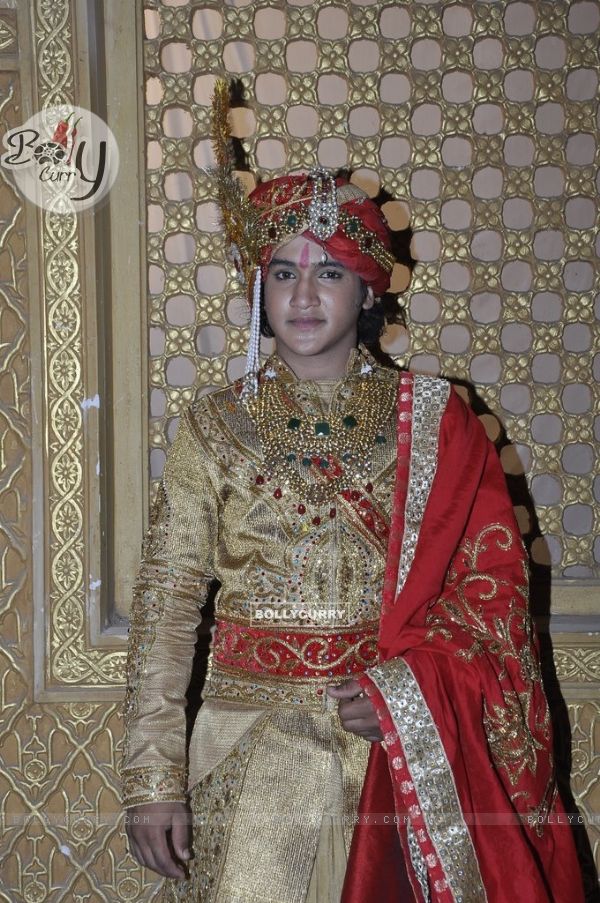 Faisal Khan as Kunwar Pratap poses for the camera at their Royal Rajputana Wedding
