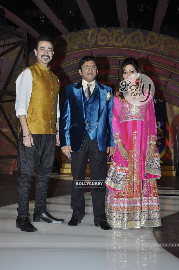 Mantra, Anu Kapoor and Sugandha at the Launch of SAB TV's New Show 'Family Antakshari'