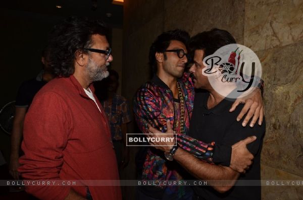 Ranveer Singh snapped hugging Anil Kapoor at the Special Screening of Khoobsurat