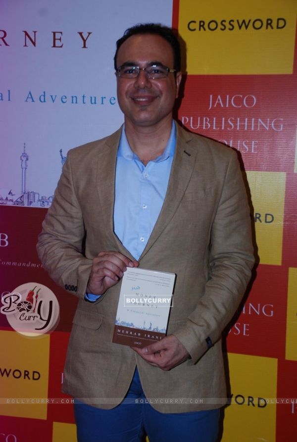 Mehrab Irani poses for the media at the Book Launch of Mad Money Journey