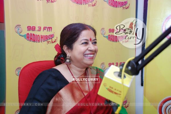 Rekha Bharadwaj snapped at Radio Mirchi Studio