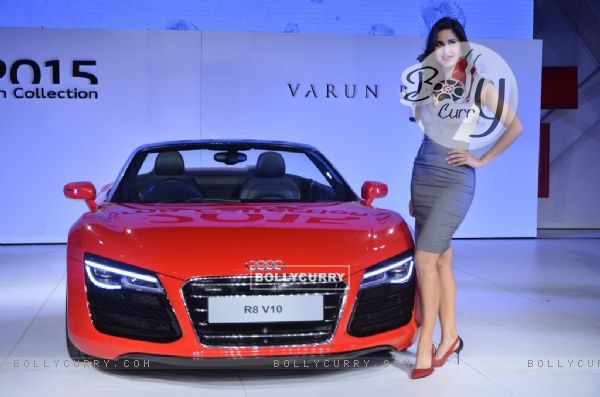 Katrina Kaif poses with the New Model of Audi