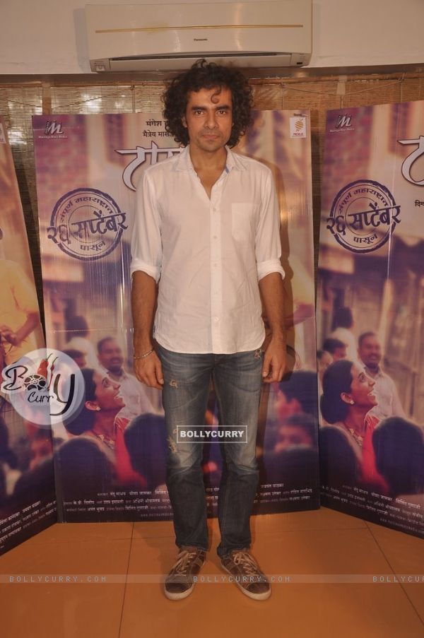 Imtiaz Ali snapped at the Screening of Marathi Movie Taapal