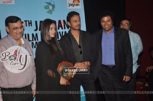 Irrfan Khan and Neetu Chandra at the Launch of 5th Jagran Film Festival