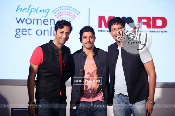 Salim Merchant, Farhan Akhtar and Sulaiman Merchant at the Song Launch of MARD