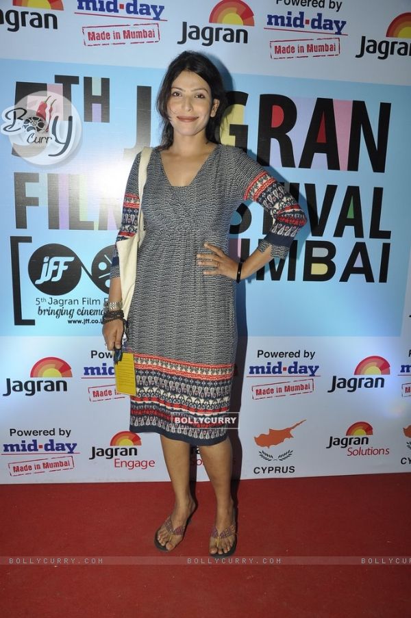 Shilpa Shukla poses for the media at 5th Jagran Film Festival