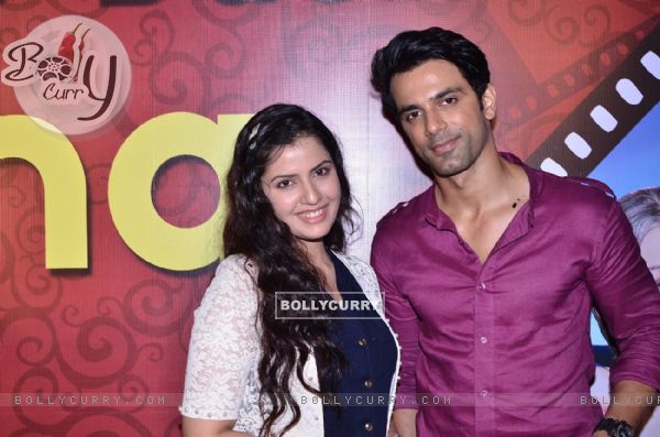 Smriti Kalra and Anuj Sachdeva pose for the media at the Launch of Itti Si Khushi