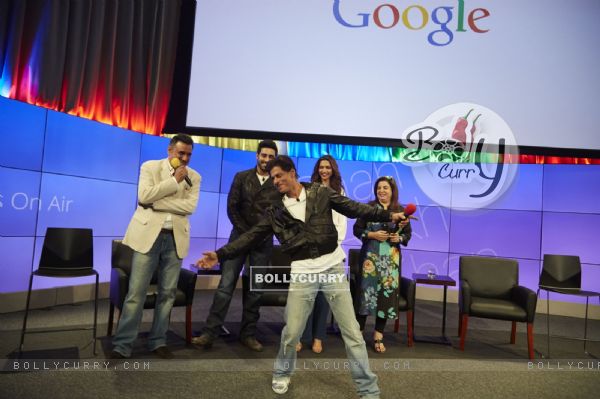 Shah Rukh Khan performs at the Google Headquarters