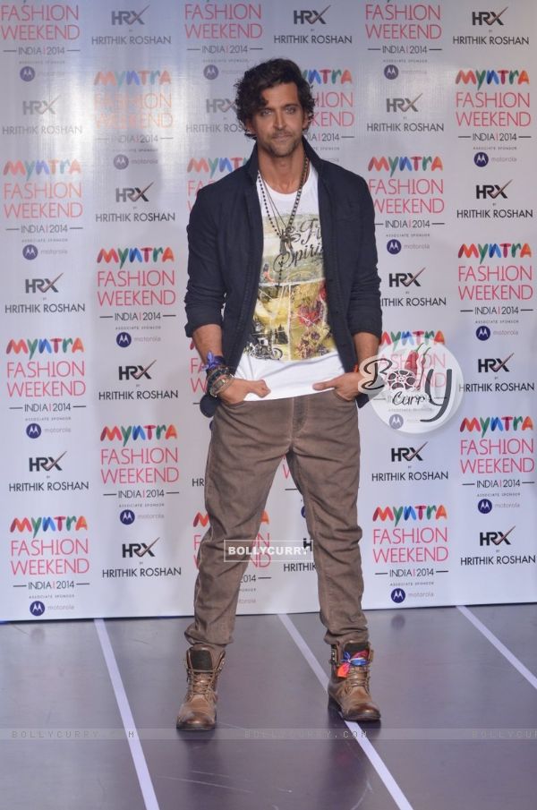 Hrithik Roshan walks the ramp at Myntra Fashion Weekend Finale